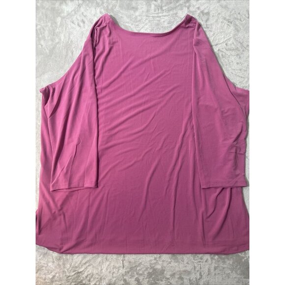 Women’s Susan Graver Modern Essential Blouse Pink Plus Size 3X - Picture 11 of 11